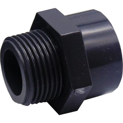 Raccord PVC à filetage extérieur DN32, manchon mixte diamètre intérieur 40mm, adaptateur de tuyauterie résistant pour eau et installations de plomberie (1/4)
