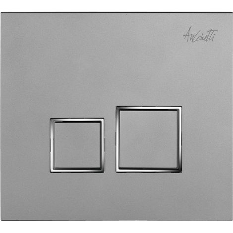 Plaque de commande Ancodesign - Anconetti - Aspect Inox/Inserts brillants