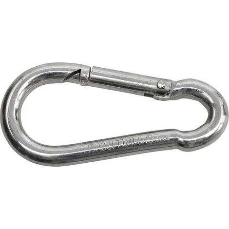 Moschettone Acciaio zincato galvanizzato SWG 680 154 890 80 (L x L) 90 mm x 9 mm