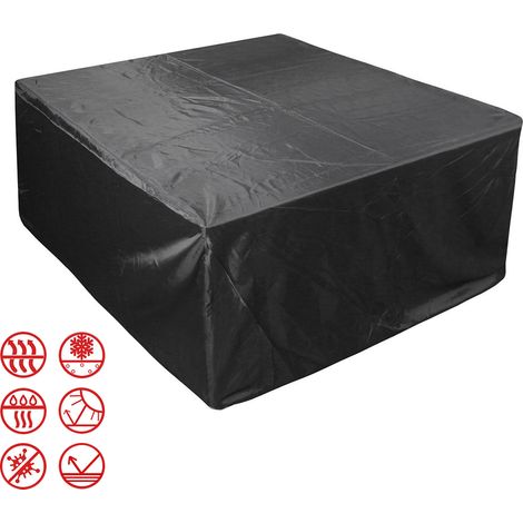 Housse Pour Mobilier De Jardin - Tissu Oxford 210D Impermeable Coupe-Vent Anti-UV - Pour Table Banc Chaise Extérieur - 1 Pièce (1/5)