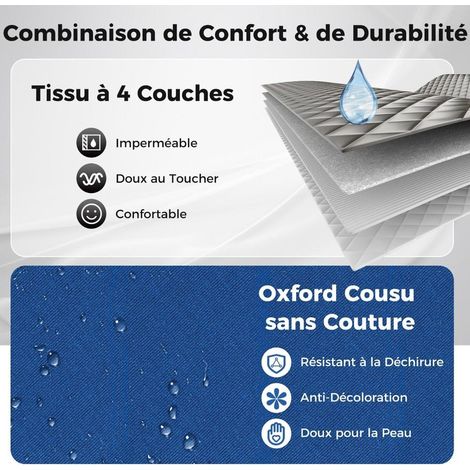Sauna vapeur portable 3L avec 9 niveaux de température, minuteur et chaise pliante, tente 1 personne gris (1/5)