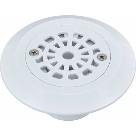 Bouchon de vidange en plastique blanc pour piscines, sources thermales et spas. (1/4)