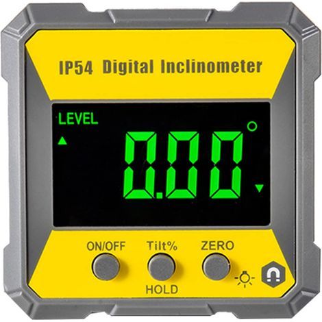 x 90 Grad Digitaler LCD-Winkelmesser mit magnetischer 0,2°-Präzision, Nivellierbox, IP54, elektrisches Nivellierinstrument für die Reparatur von automatischen Holzbearbeitungsmaschinen (1/5)