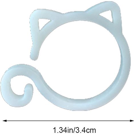 Katzenförmige Pflanzenclips für Tomaten und andere Kletterpflanzen Bänder zur Befestigung von Rankhilfen für Klettergemüse, um ein gerades und gesünderes Wachstum zu fördern. (1/3)