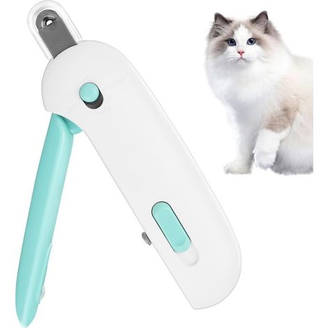 Cutting-ongles 2 in 1 - Opening of blade adjustable and lime integrated - Handle slip for cats and small dogs - Blades stainless steel with locking of safety