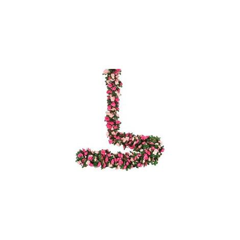 Guirnalda de 4 rosas artificiales, 270 cm, con follaje verde, ideal para bodas, fiestas y decoración de jardines. - Crezuo