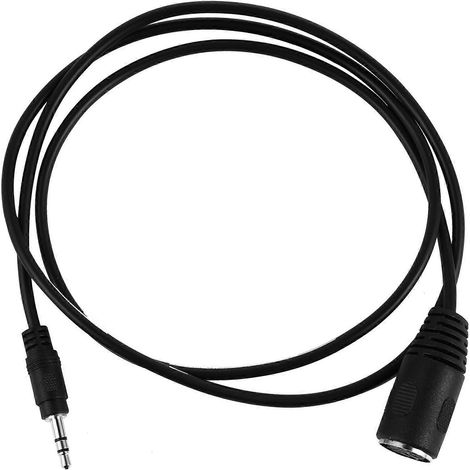 Adaptateur DIN femelle 5 broches vers jack 3,5 mm mâle pour clavier MIDI, lecteur DVD, magnétoscope et lecteur CD-100X1.5X1.5CM-Black (1/4)