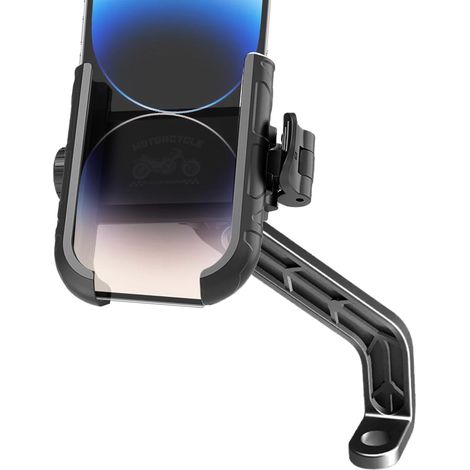 Support de Téléphone Moto Guidon Support Guidon Moto Vélo pour Téléphone  Support Fixation Guidon pour Smartphone pour Balades, Sport, Course, Navigation, Écouter de la Musique - Idée Cadeau Noël (1/5)