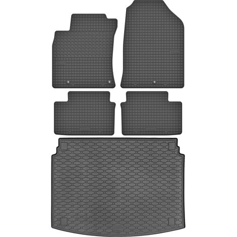 Hyundai i30 III Hatchback de 2017 (JUEGO) - Alfombrillas de goma para coche + alfombrilla para maletero