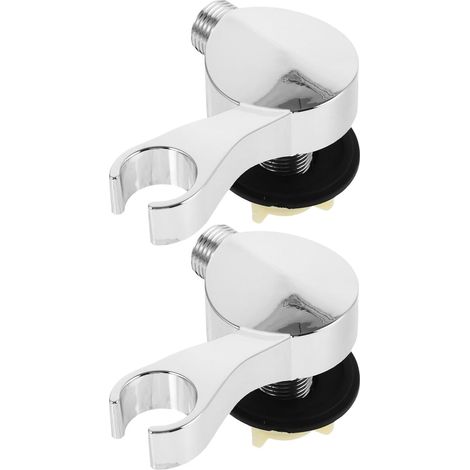 2 supports pour pommeau de douche de bac à shampoing - Support pour robinet de table de shampoing et connecteur de tuyau d'eau - Adaptateur pour pommeau de douche d'évier de salon de beauté pour salon (1/5)