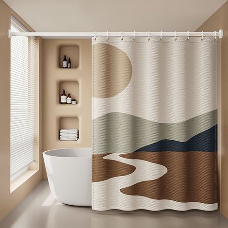 cortinas de ducha para inodoro, cortina de ducha cálida, lonas gruesas, cortina de puerta