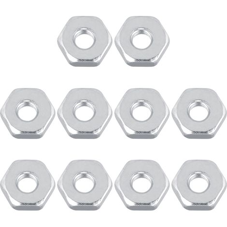 10 pièces écrous à six pans 8 mm acier inoxydable carter de pignon de barre de guide pour tronçonneuse Stihl et Solo accessoires de rechange (1/5)