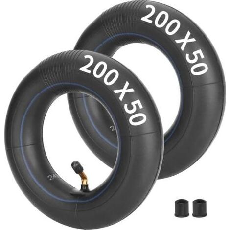 1PZ F3I-205 Chambre à air 200x50mm 8 pouces pour scooter électrique trottinette remplacement pour Razor E100 E150 E200 Dune Buggy Schwinn Mongoose Bladeze ePunk, Chambre à air 8" avec valve coudée 90° (1/2)