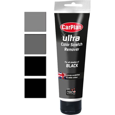 Kit noir : pâte à rayer + réparation de peinture + tampon éponge + 2 microfibres (1/3)