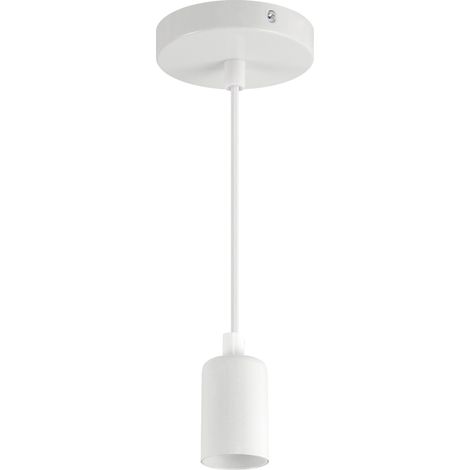 Suspension minimaliste blanche Struhm UNO E27 40W