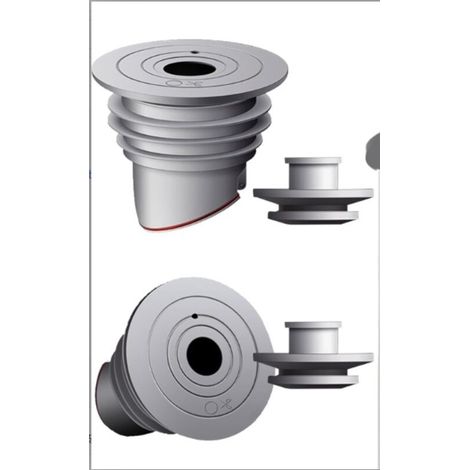 Lot de 2 Raccord tuyau évacuation lave-linge, joint silicone anti-odeur 45-50mm, accessoire purificateur eau (1/5)