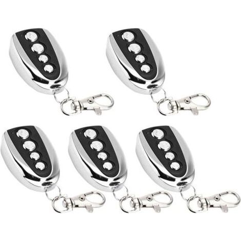Ouvre-Portes Garage Electrique 433 MHz - Lot de 5 Telecommandes Universelles pour Clonage Portail Garage (1/4)