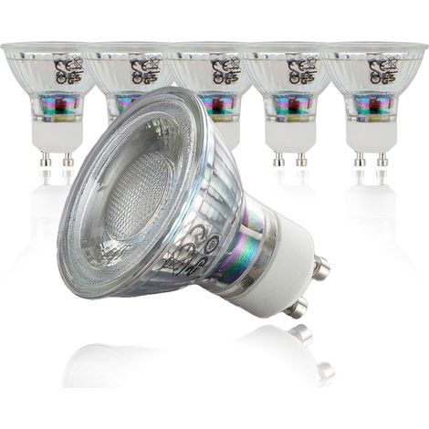 LED Leuchtmittel GU10 10er Set - 5W, 400lm, 3000K, klar