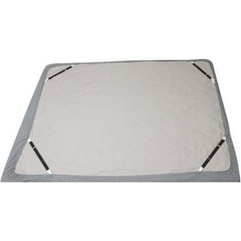 Sangles de maintien pour drap-housse – Lot de 4 sangles élastiques réglables en noir, avec pinces antidérapantes pour lit 90 à 180 cm (1/5)