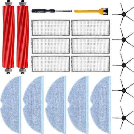 Filtres et serpillères pour brosses latérales principales des aspirateurs robots S7 / S7 Plus / S7 Maxv Ultra / S7 MaxV / T7s / T7s Plus (1/5)