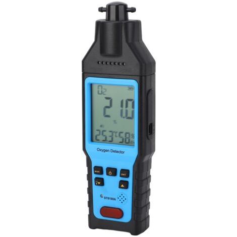 DEESSE SHOP-Moniteur de Détecteur D'oxygène Portable pour Test de pureté de L'oxygénérateur, Précis et Sensible avec Alarme, adapté à la Mesure du Gaz O2 à Domicile (1/5)