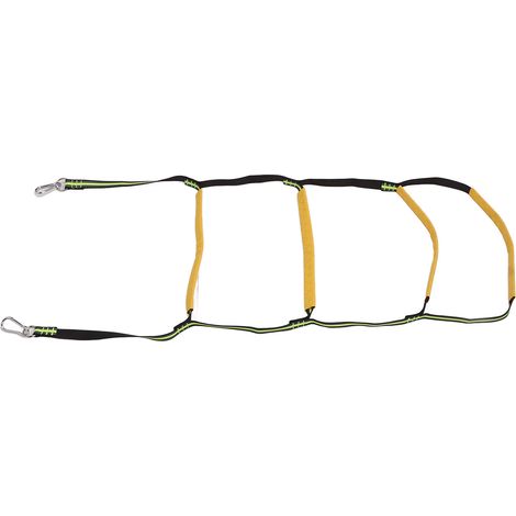 Échelle de corde pliable et portable à 4 marches pour bateau pneumatique, kayak ou bateau à moteur (1/5)