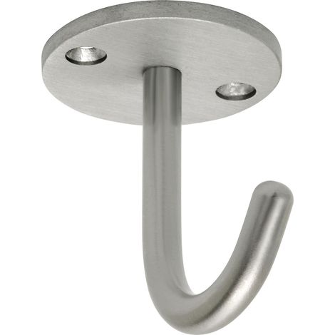 Einfach-Haken Delta Höhe 59 mm, Breite 71 mm, Edelstahl gebürstet