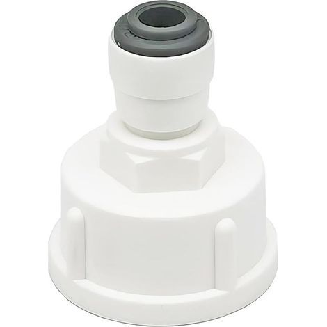 1 Pièces Raccord Tuyau Eau Frigo, Connecteur Rapide 1/4" Converti en Femelle 3/4”, Double Joint, Connecteurs Rapides de Filtre à Eau (1/5)