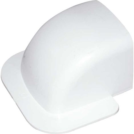 CURVA A MURO PER CANALINA 80 x 60 mm