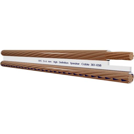 Câble haut-parleur RS PRO, 7 conducteurs, 6 mm² PVC, Multiconducteur, gaine Marron ( Prix pour Bobine de 100 Mètres )