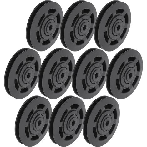 10 Poulies Universelles 95mm avec Roulement pour Matériel de Fitness et Musculation (1/5)