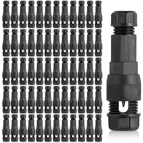 60 connecteurs de câble de rechange basse tension pour éclairage paysager, compatibles avec les fils de calibre 12 à 20, pour lampes de jardin et bornes lumineuses. (1/5)