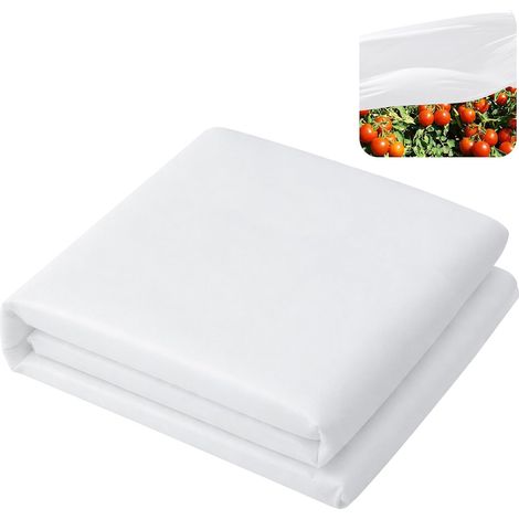 Telo ombreggiante per piante da giardino, 3x4,5 m, in tessuto non tessuto bianco riflettente, per proteggere piante e ortaggi dal sole. (1/5)