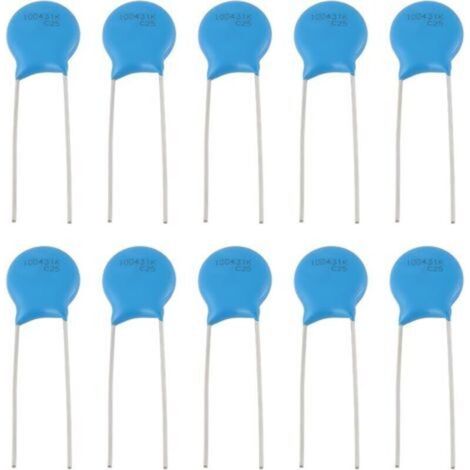 10 Metal Direct Insertion Varistors S10K275 B72210S0271K101 2 Pin 275 VAC 350 VDC for Electrical Equipment (1/5)