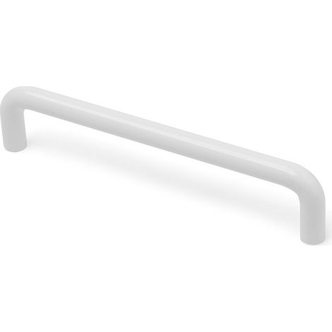 Asa de hierro con acabado blanco, dimensiones:138x10x30mm y entrepuntos:128mm - (1/5)