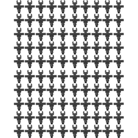 100 Pièces Bouchons à Embout Barbelé 4/7mm pour Système d'Irrigation de Jardin et Pelouse (1/5)