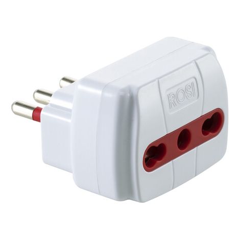 ROSI 78025 ADATTATORE SEMPLICE 10A PRESA BIP C/LIMIT