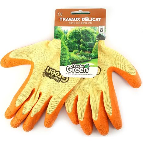 Gants haute qualité. Travaux délicat Multi-fonctionnel. Taille 8. HanderGreen® (1/5)