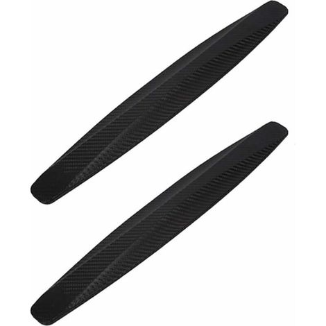 Lot de 2 protecteurs anticollision - Universel - Caoutchouc - Coin pare-chocs - Garde protecteur anti-rayures - Bandes autocollantes - Noir (1/5)