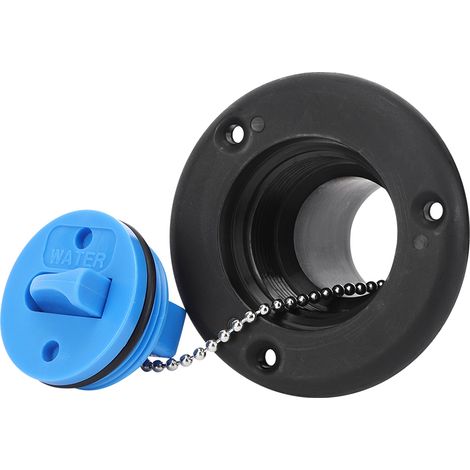 Accessoires de remplissage pour trappe d'eau en plastique pour la conversion de yachts, camping-cars et autres véhicules (noir) (1/5)
