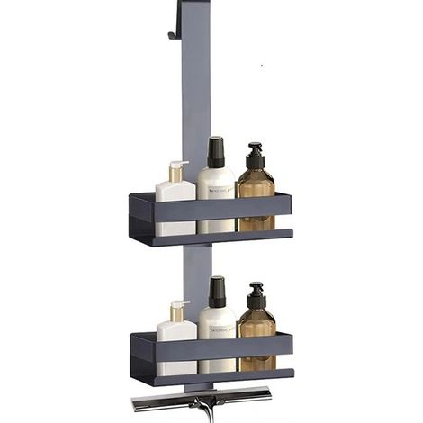 Etagere Douche à Suspendre Acier Inoxydable SUS304 Noir (1/5)