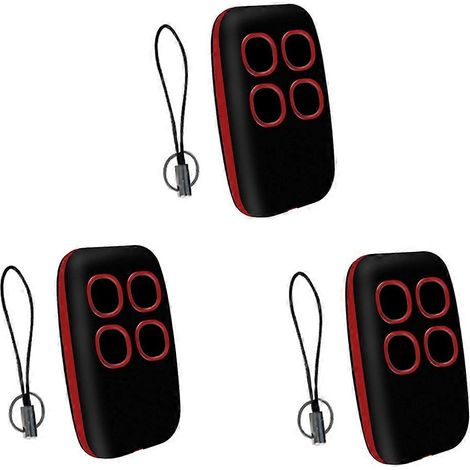 3pcs 250-913MHz Garage Remote Control Duplicator Multifrequency Copy Remote Control Universal Door O Red