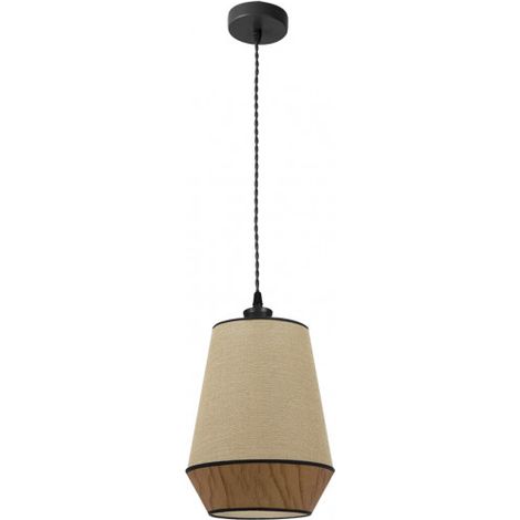 Cloche Suspension 1xe27 Saco/marron Regx30x30 Cm