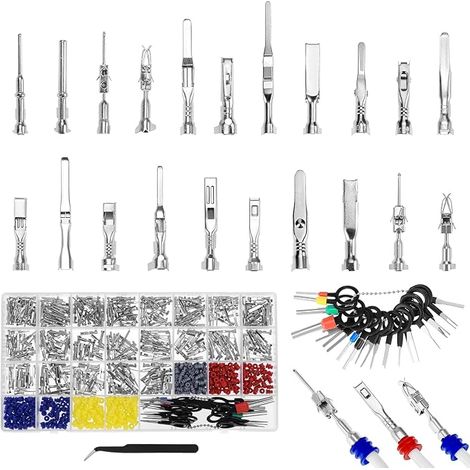 &813pcs 1-3.5mm Electrical Crimp Terminal Kit - Ideal for Cars, Motorcycles, Trucks and More& (1/5)