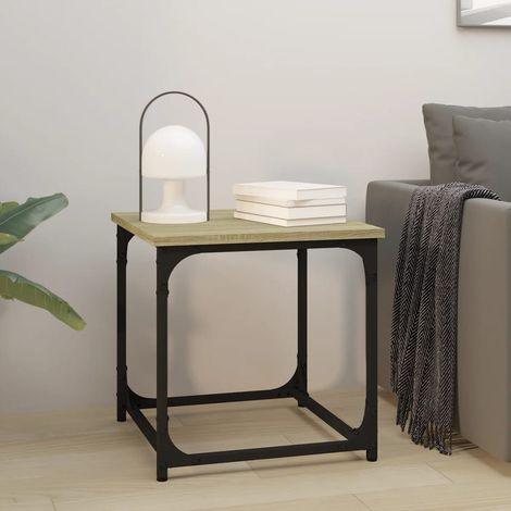 Table d'Appoint Chevet,Bout de Canapé Chêne sonoma 40x40x40 cm Bois d'ingénierie -GB12554 (1/5)