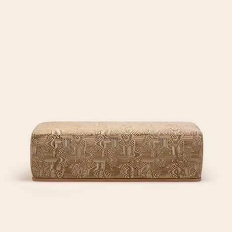 Banc en Bois et jacquard Klark ARNEL