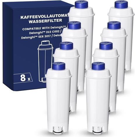 1 Filtre à eau, Charbon actif, Acier inoxydable, Compatible Delonghi ECAM, Dinamica, Magnifica