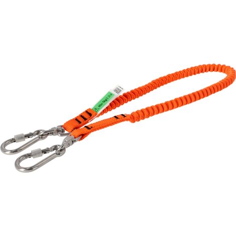 Bahco Leuchtend orangene Sicherungsleine mit drehbarem Karabiner 1 kg 0,6 m (1/4)