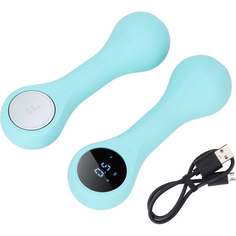 Haltères Move It Beat Smart Exercise pour le fitness à domicile, minceur et santé, légères (0,5 kg), cyan (1/5)