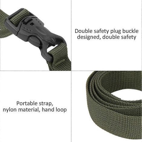 Sangle de bagage pour tente extérieure avec double boucle de sécurité corde de fixation pour valise (1/5)